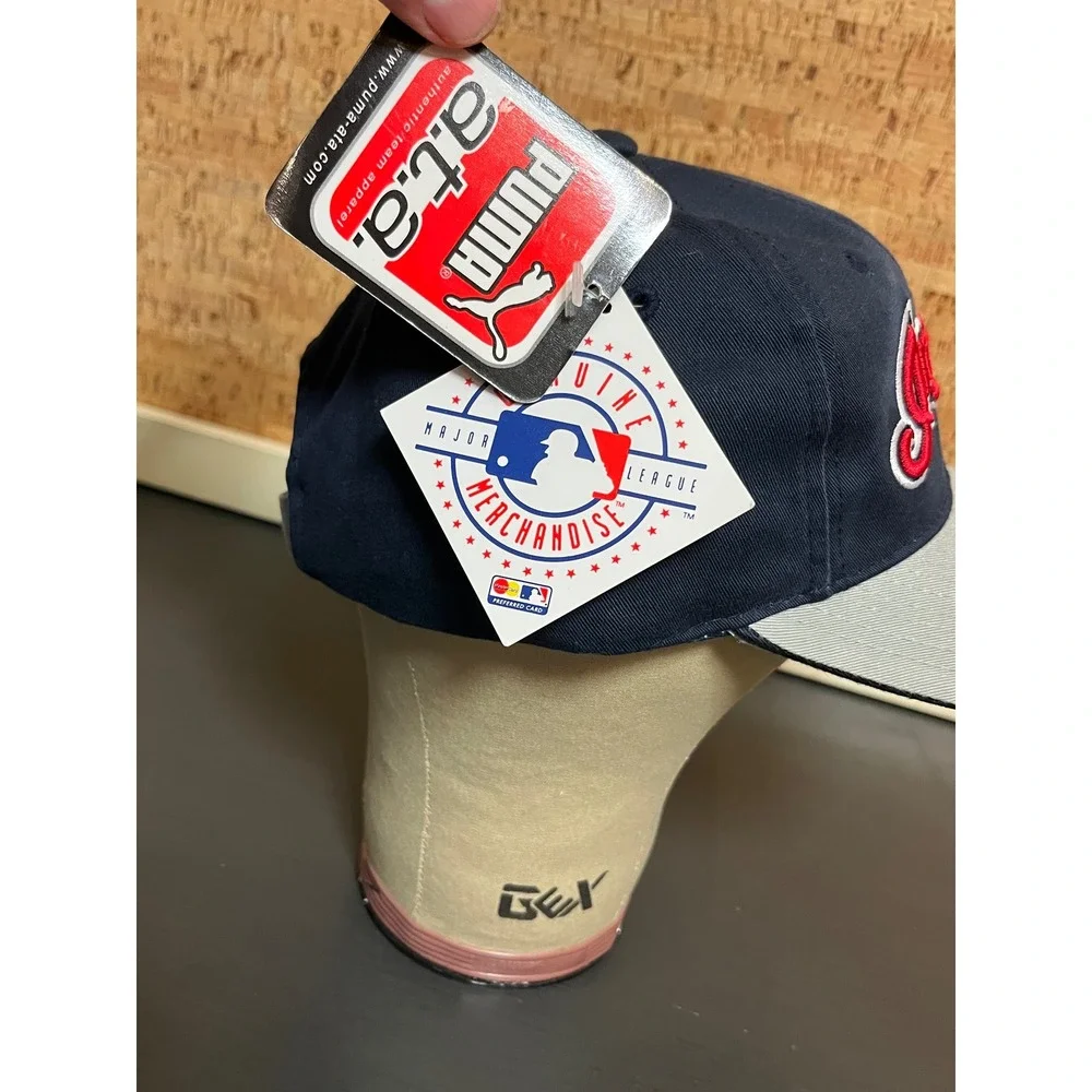 Vintage Cleveland Indians MLB Puma Hat Cap Baseball One Size Fits‎ All OSFA